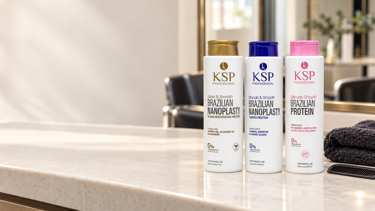 KSP Gloss & Smooth, Blonde and Ultimate Smooth professional haircare